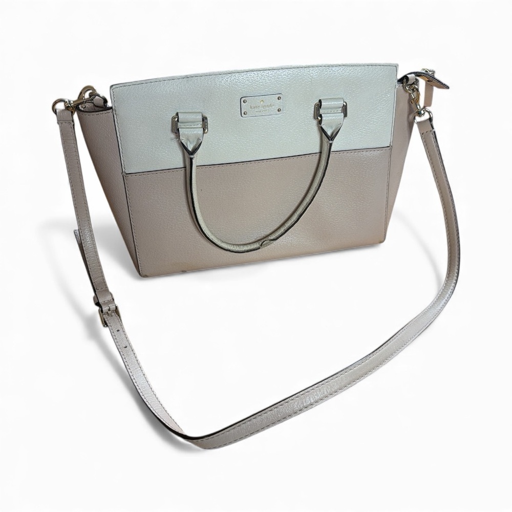 Kate Spade Elegant Two-Tone Satchel - Picture 1 of 14